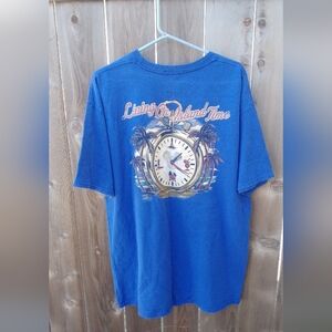 Disneyland WDW Resorts Tshirt Tee Top Blue XXL Graphic Cruise Vacation